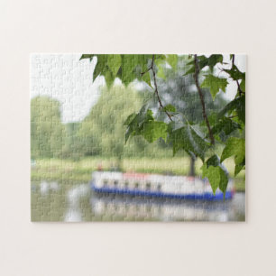 Kanaal Boat en Bomen op de Avon England UK Legpuzzel