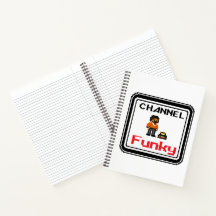 Kanaal Funky Pixel Spiral Notitieboek