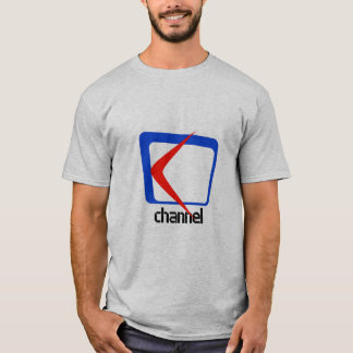 "Kanaal Graphic T-Shirt met Blauw en Rood Ontwerp"