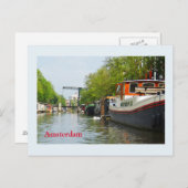 Kanaal in Amsterdam Briefkaart (Voorkant / Achterkant)