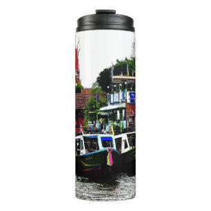 Kanaal in Bangkok Thailand Thermosbeker