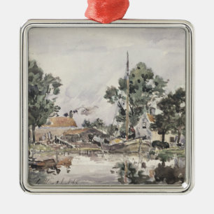 Kanaal in Den Haag, 1868 Metalen Ornament