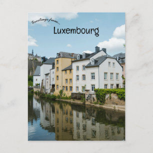 Kanaal in Luxemburg Briefkaart