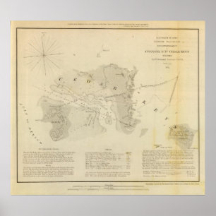 Kanaal IV, CedarKeys, Fla Poster
