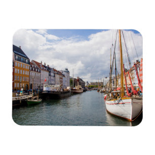 Kanaal met boten Kopenhagen Magneet