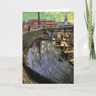 Kanaal met Vrouwen Wassen door Vincent van Gogh Kaart