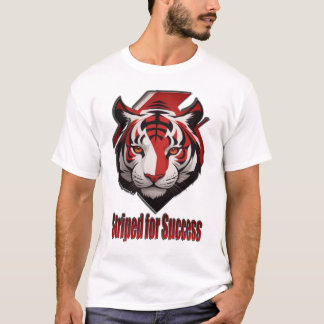 Kanaal Uw Innerlijke Macht: Gestreept voor Succes T-shirt