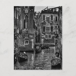 Kanaal van Venetië-italiaanse gondola Briefkaart