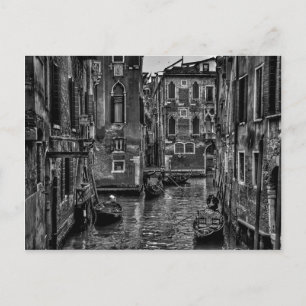 Kanaal van Venetië-italiaanse gondola Briefkaart