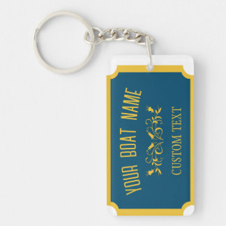 Kanaalboot Traditionele Aangepaste Botnaam Sleutelhanger