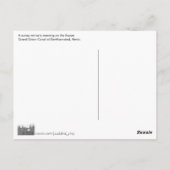 Kanaalboten in de winter briefkaart (Achterkant)