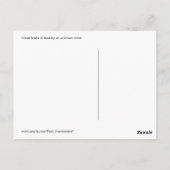 Kanaalboten op zonsondergang briefkaart (Achterkant)