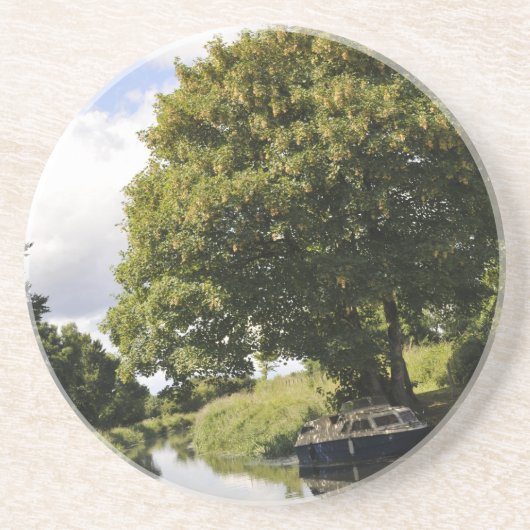 Kanaalboten Zandsteen Onderzetter (Voorkant)