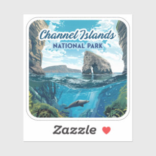 Kanaaleilanden Nationaal Park Californië Oceaan Sticker