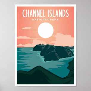 Kanaaleilanden Nationaal Park Californië Reizen Poster