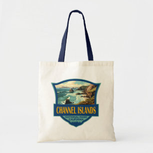 Kanaaleilanden Nationaal Park Illustratie Reizen Tote Bag