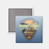 Kanaaleilanden NP (pijlpunt) Magneet (Voorkant / Achterkant)