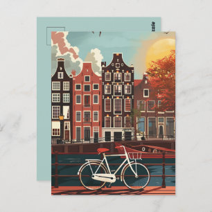 Kanaalhuizen Amsterdam Briefkaart