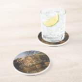 Kanaalhuizen Zandsteen Onderzetter (Zijkant)