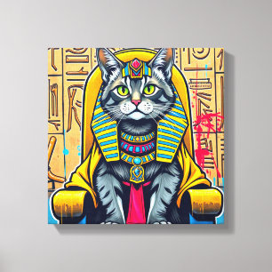 KANAANI KAT-FARAO 4 CANVAS AFDRUK