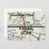 Kanab UT kaart (Voorkant / Achterkant)