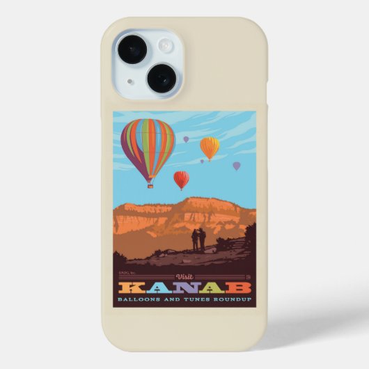 Kanab, Utah | Ballonnen en tunes Roundup Case-Mate iPhone Case (Achterkant)