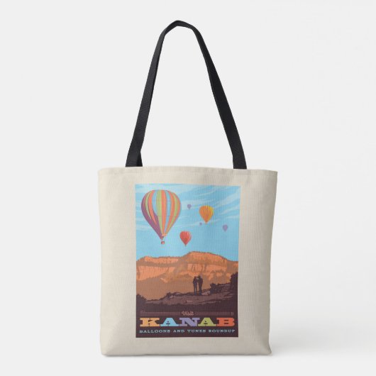 Kanab, Utah | Ballonnen en tunes Roundup Draagtas (Achterkant)