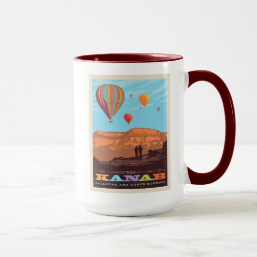 Kanab, Utah | Ballonnen en tunes Roundup Mok (Rechts)