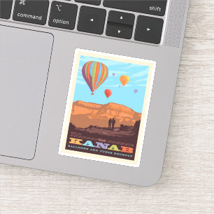 Kanab, Utah   Ballonnen en tunes Roundup Sticker