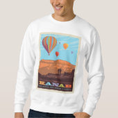 Kanab, Utah | Ballonnen en tunes Roundup Trui (Voorkant)