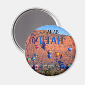Kanab Utah Hot Air-ballonnen Magneet (Voorkant / Achterkant)