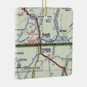 Kanab Utah Retro Map Keramisch Ornament (Rechts)