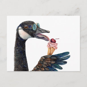 Kanadese Gans met Ijs Briefkaart