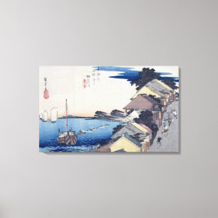 Kanagawa: Uitzicht van de Ridge Canvas Afdruk