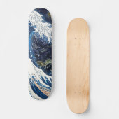 Kanagawa Waves, Japans kunstpatroon Skateboard (Voorkant)