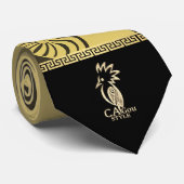 Kanak stropdas met nokpijl. Kaki verloop.  (Opgerold)