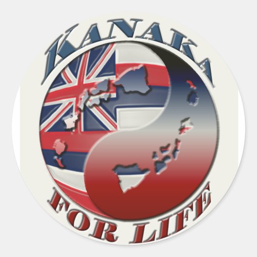 Kanaka for Life Sticker (Voorkant)