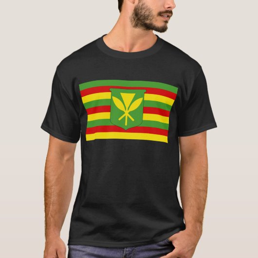 Kanaka Maoli Flag T-shirt (Voorkant)