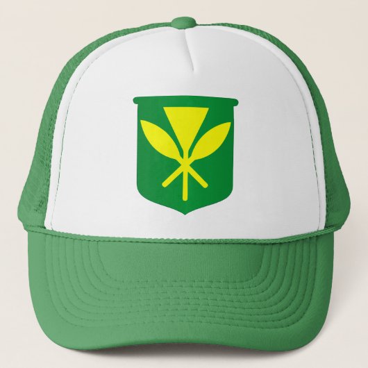 Kanaka Maoli Flag Trucker Pet (Voorkant)