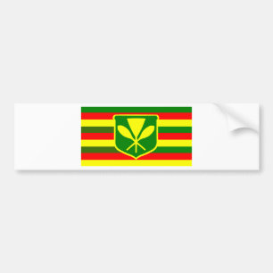 Kanaka Maoli - Native Hawaiian Flag Bumpersticker