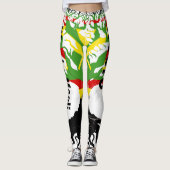 Kānaka Maoli ROOTS Blk Leggings (Voorkant)