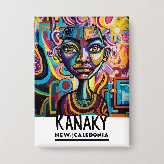 Kanaky street art, Nieuw-Caledonië, Stedelijke Kun Button