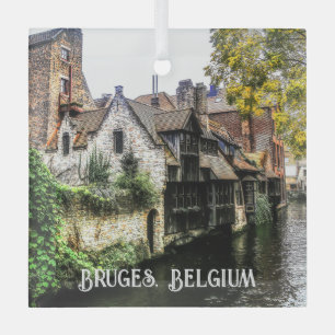 Kanalen Brugge Glas Ornament