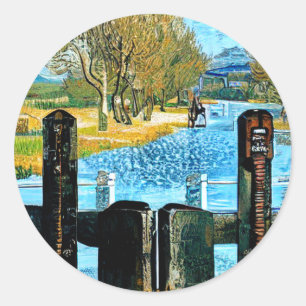 KANALEN EN SMALBOTEN RONDE STICKER