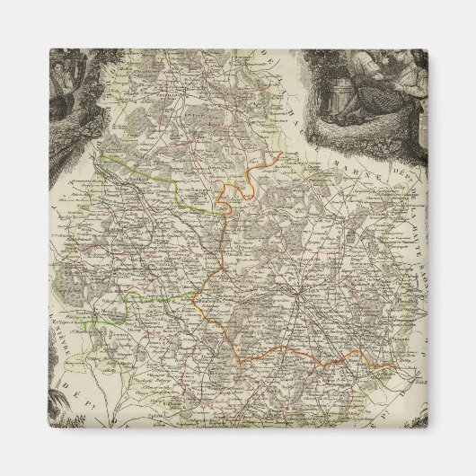 Kanalen en wegen magneet (Voorkant)