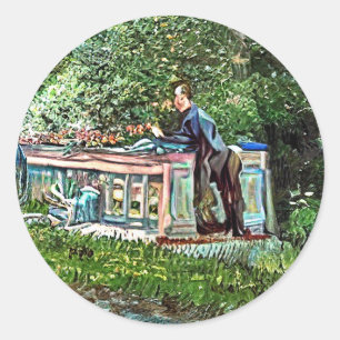 KANALEN EN WONINGSCHEPEN RONDE STICKER