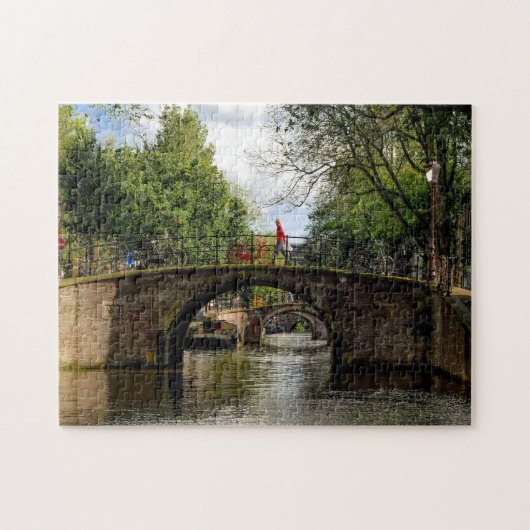 Kanalen van Amsterdam. Legpuzzel (Horizontaal)