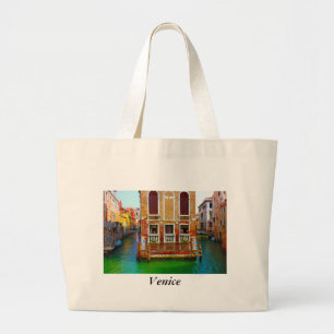 Kanalen van Venetië, Venetië Grote Tote Bag