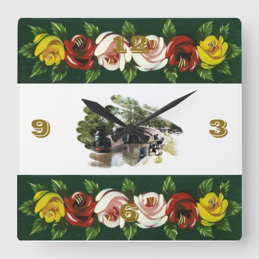 KANALEN VIERKANTE KLOK (Voorkant)