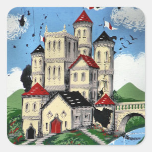 KANALEN VIERKANTE STICKER